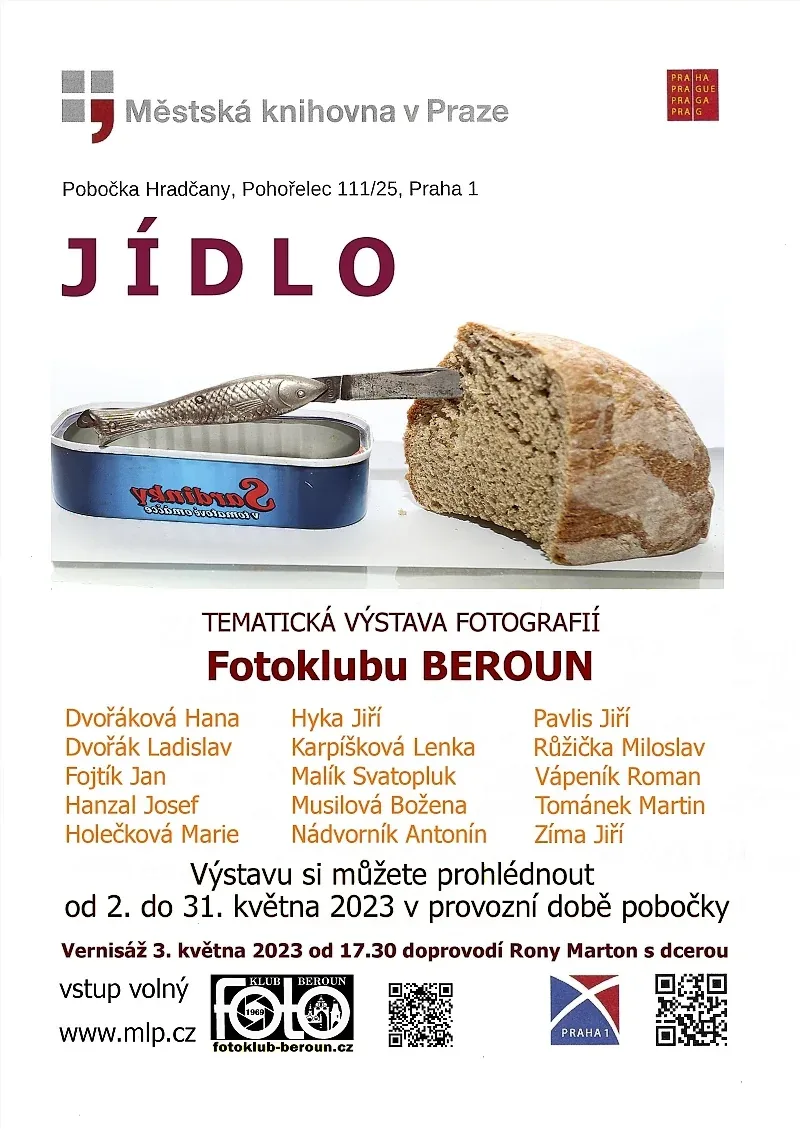 vernisáž výstavy Berounského fotoklubu v pobočce MKP Hradčany