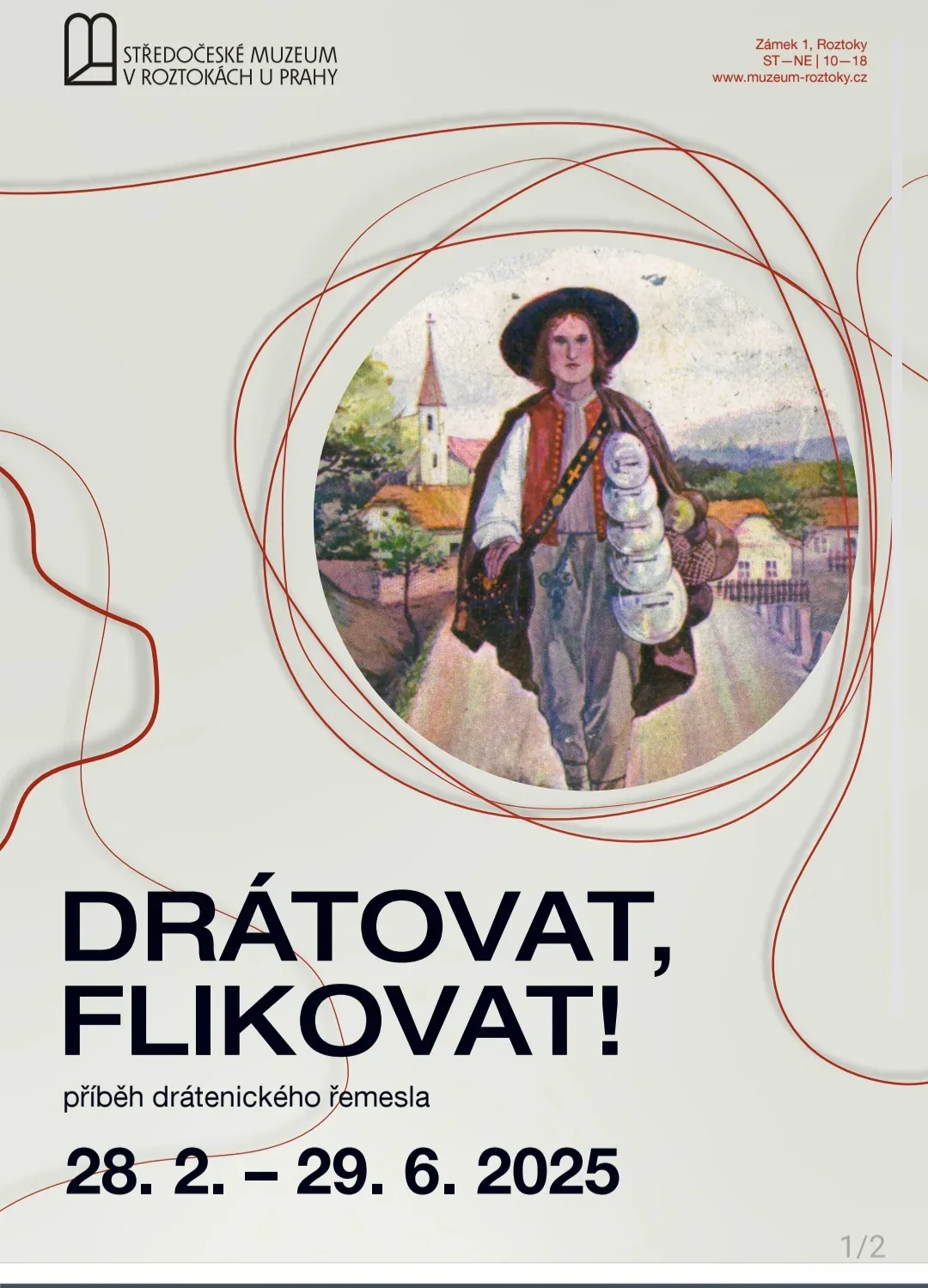 vernisáž výstavy Drátovat, flikovat v Roztokách u Prahy